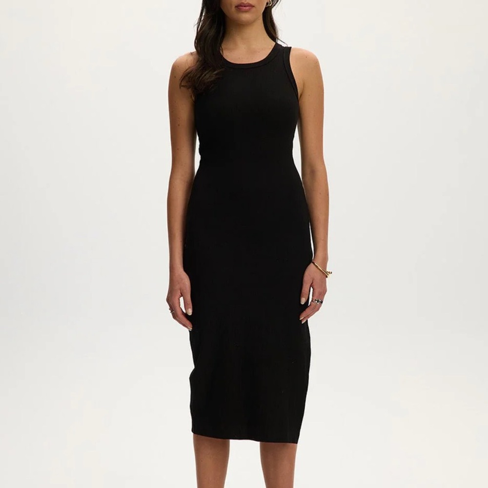 Kuwalla Montreal Black Bodycon Halter Dress Women’s Medium